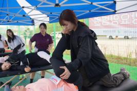 스포츠재활학과 전국마라톤대회 봉사활동 이미지