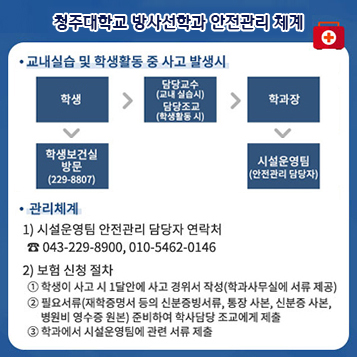 청주대학교 방사선학과 안전관리 체계